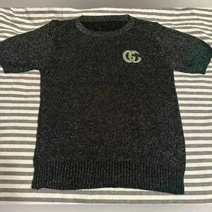 Classy logo women’s top size S off of measurements